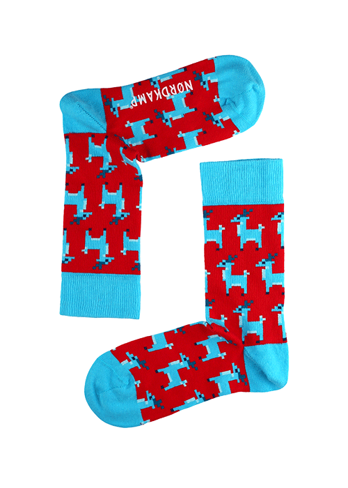 Nordkamp Design Szarvas Női Türkiz- Piros